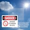 Signmission Oxygen Cylinders On Site Danger Sign, Plastic, 10in W x 7in L, 2PK OS-2PACK-DS-P-710-L-2057 - alternate 3